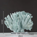 GobekUsa Coral Resin Statue Desk Decoration Modern Home Decor Ornaments