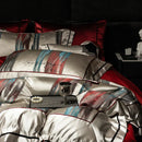 GobekUsa Luxe Brocade Jacquard Bedding Set with Egyptian Cotton & Embroidery