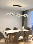 GobekUsa LED Wave Pendant Light for Living Room Kitchen Decor - Indoor Hanging Lights