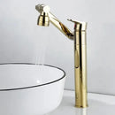 GobekUsa Gold Multifunction Bathroom Sink Faucet Hot Cold Water Mixer Deck Mounted