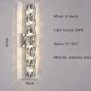GobekUsa Crystal Wall Lamp: Nordic LED Luxury Design, Art Gold/Chrome for Living Room, Bedroom