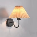 GobekUsa Cloth Lampshade LED Wall Lamp for Bedroom & Living Room Decor