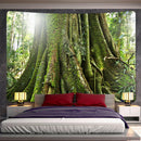 GobekUsa Forest View Tapestry: Psychedelic Mandala Wall Decor & Beach Towel