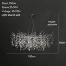 GobekUsa Branch Crystal Chandelier: Luxury LED Ceiling Light for Living Room & Dining Room
