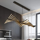 GobekUsa LED Wave Pendant Chandeliers for Living Dining Room Restaurant