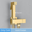 GobekUsa Brass Bidet Faucet Single Cold Water Toilet Handle Jet Sprayer Mixer