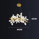 GobekUsa Gold Grape Chandelier Glass Pendant Lights for Living Room & Dining Room