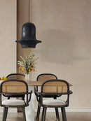 GobekUsa Black Wabi-Sabi Industrial Chandelier for Restaurant Cafe and Bedroom