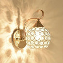 GobekUsa Crystal Wall Sconce: Elegant Bedroom Bedside Wall Light for Home Lighting