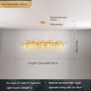 GobekUsa Gold Crystal Chandelier: Modern Luxury Hanging Branches, for Dining Kitchen Living Bedroom