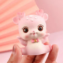 GobekUsa Cartoon Deer Resin Figurines Home Decor Miniatures Crafts Cake Topper
