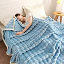 GobekUsa Bubble Velvet Blanket: Soft Cozy Flannel Sofa Cover, Single/Double, Office Nap & Air Conditioning