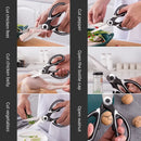 GobekUsa Kitchen Scissors - Stainless Steel Multifunctional Household Scissors for Food Preparation
