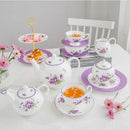 GobekUsa Blue Dream Tea Set: Cup, Saucer, Milk Jar, Sugar Bowl, Plates & More