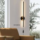 GobekUsa 360° Rotation LED Wall Lights for Sofa Background, Black Wall Sconce Fixtures