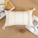 GobekUsa Bohemian Beige Cotton Cushion Cover for Home Decor