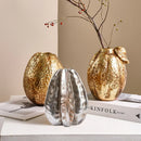 GobekUsa Golden Star Fruit Vase: Ceramic Lemon Flowerpot & Simulated Fruit Ornaments