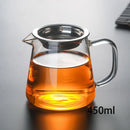 GobekUsa Glass Tea Pot Set with Infuser - Heat-Resistant Teapot & Fair Cup - Puer Tea Brewing Kit