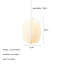 GobekUsa Japanese Silk Pendant Lights for Wabi Sabi Nordic Chandeliers and Home Decoration