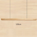 GobekUsa Black Walnut Dining Pendant Light: Simple Log Strip Design for Dining Room, Office