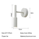 GobekUsa LED Rotatable Wall Lamp 3W Spotlight Bedroom Sconce Light Fixture