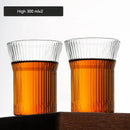 GobekUsa Japanese Walnut Tea Cup Set - High-Grade Glass Coffee & Flower Tea Cups