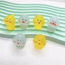 GobekUsa Chick Doll Figurines Miniature Fairy House Decor Hen Luminous Animals Statue