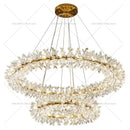 GobekUsa Crystal Chandelier for Living and Dining Room High-End Elegant Bedroom Lighting