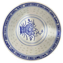 GobekUsa Chinese Orchid Dragon Bowl - Traditional Blue and White Porcelain Dessert Rice Bowl