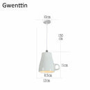 GobekUsa Ceramic LED Pendant Lights: Nordic Teapot Design for Modern Living and Kitchen.