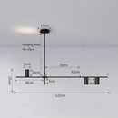GobekUsa Black Chandelier Pendant Lights for Dining Table, Kitchen, Living Room