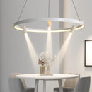 GobekUsa Black Round Spotlight Chandelier Pendant Light for Home Decor and Dining Room