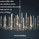 GobekUsa Crystal Branch Chandelier: Nordic LED Pendant Light for Home Décor & Wedding Lighting