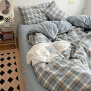 GobekUsa Japanese Style Cotton Printed 4Pcs Bedding Set with Double-Sided Design