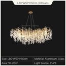 GobekUsa Gold Tree Branch Chandelier: Elegant European Style Pendant Light for Home Decor
