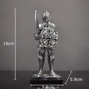 GobekUsa Heavy Armored Knight Resin Statue Decoration for Desk and Room Aesthetic