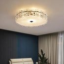 GobekUsa Crystal Glass Maple Leaf Ceiling Chandelier for Modern Luxury Minimalist Living Room