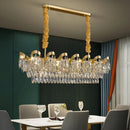 GobekUsa LED Sunflower Crystal Ceiling Chandelier for Home Decor and Lighting Fixture
