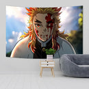 GobekUsa Demons Slayer Anime Cloth Wall Tapestry Room Decor
