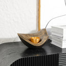 GobekUsa Gold Geometric Candlestick Bowl - Elegant Home Decor & Centerpiece