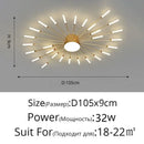 GobekUsa Black Gold LED Chandelier: Modern Ceiling Pendant Lights for Home Living Room, Bedroom, Kitchen
