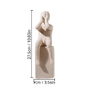 GobekUsa Abstract Family Character Ceramic Sculpture Desk Decoration