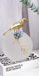 GobekUsa Golden Bird Brass Sculpture Modern Home Decor Artwork Statue