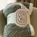 GobekUsa Cozy Jacquard Coral Fleece Blanket