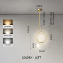 GobekUsa LED Ring Pendant Chandelier for Home Dining Living Bedroom Suspension