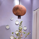 GobekUsa Bamboo Lantern Pendant: Handmade Fabric Shade for Elegant Hotel and Restaurant Lighting