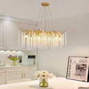 GobekUsa Crystal Tassel Chandelier Luxury Pendant for Home, Living Room, Dining Room, Hotel Hall