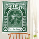 GobekUsa Clover Psychedelic Gothic Wall Tapestry St. Patrick's Day Celtic Art