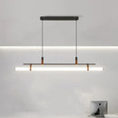 GobekUsa Glass Belt Chandelier: Modern Indoor Restaurant & Office LED Light