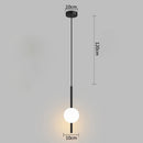 GobekUsa Glass Ball Pendant Light: Modern Nordic Bedroom Hanging Lamp